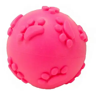 Homepet TPR игрушка для собак мяч с рисунком лапки с пищалкой
