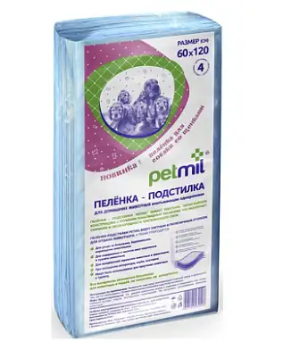 Petmil Пеленки одноразовые для собак и кошек впитывающие 
