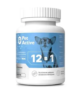 BioPetActive мультивитаминный комплекс для собак и щенков миниатюрных пород 12 в 1